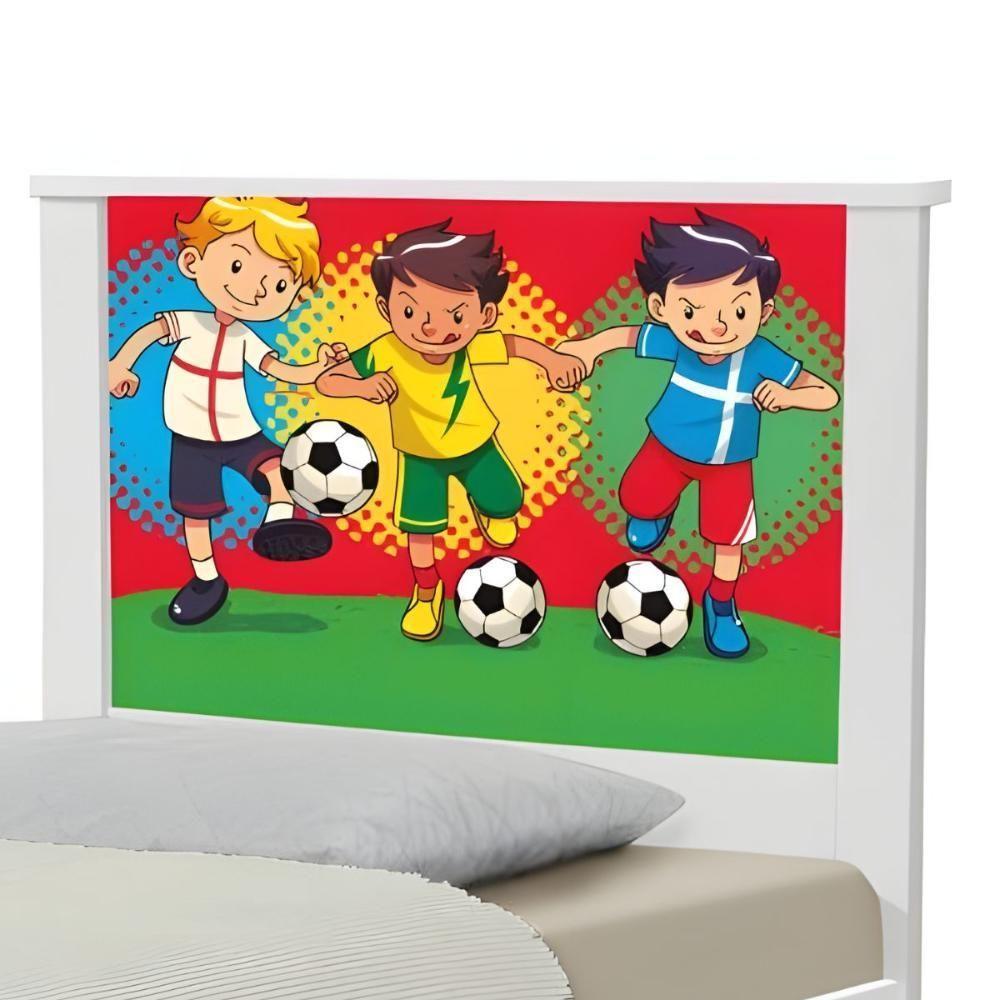 Cama Juvenil Zap Com Cabeceira Futebol Meninos - 5