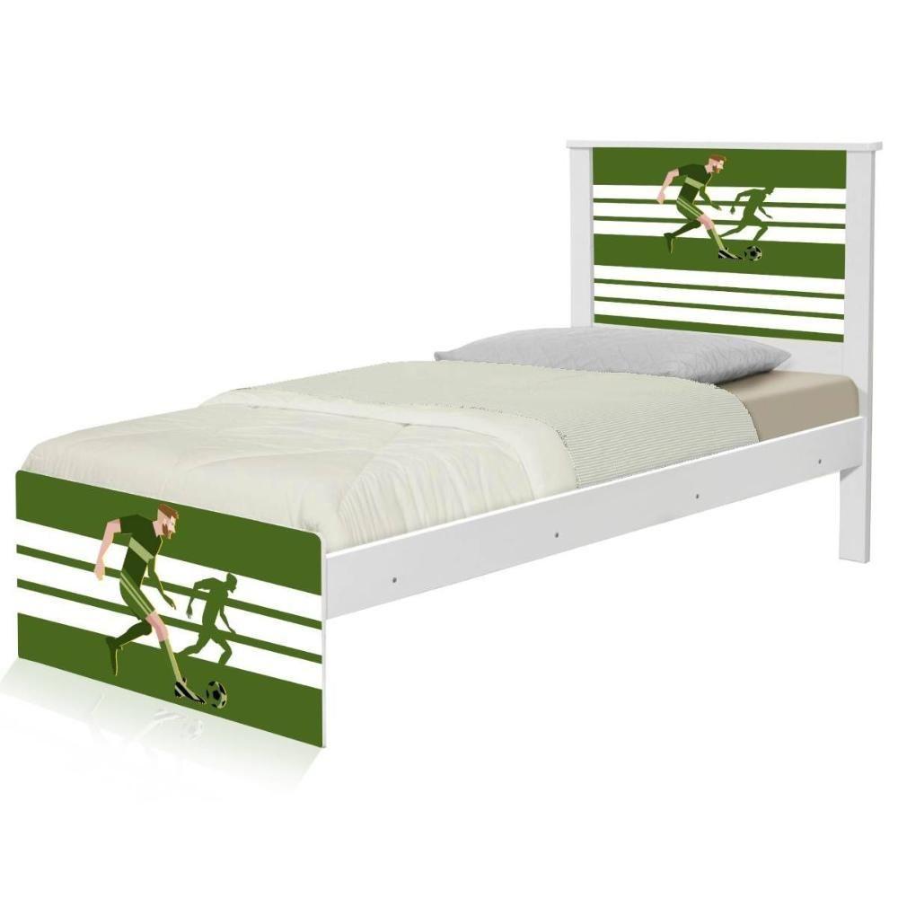 Cama Juvenil Zap Com Cabeceira Futebol Jogador - 6