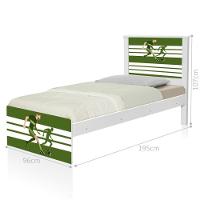 Cama Juvenil Zap Com Cabeceira Futebol Jogador - 2