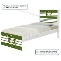 Cama Juvenil Zap Com Cabeceira Futebol Jogador - 3
