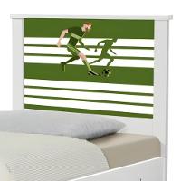 Cama Juvenil Zap Com Cabeceira Futebol Jogador - 5