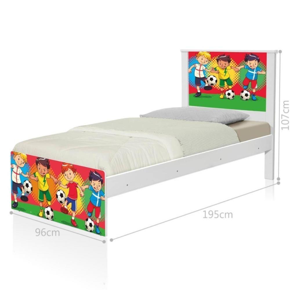 Cama Juvenil Zap Futebol Meninos Com Colchão - 3