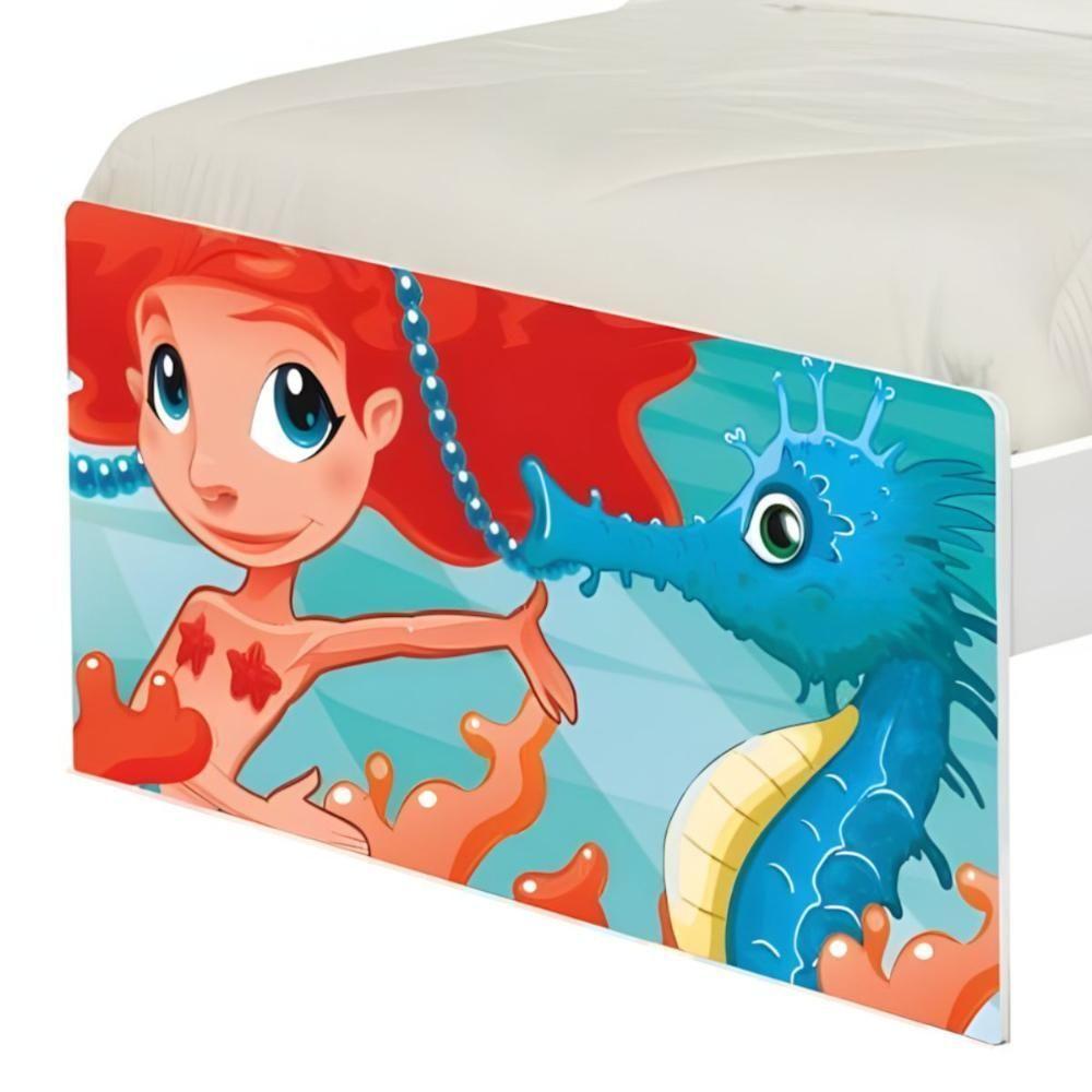 Cama Juvenil Zap Com Cabeceira Sereia Ruiva - 4