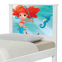 Cama Juvenil Zap Com Cabeceira Sereia Ruiva - 3