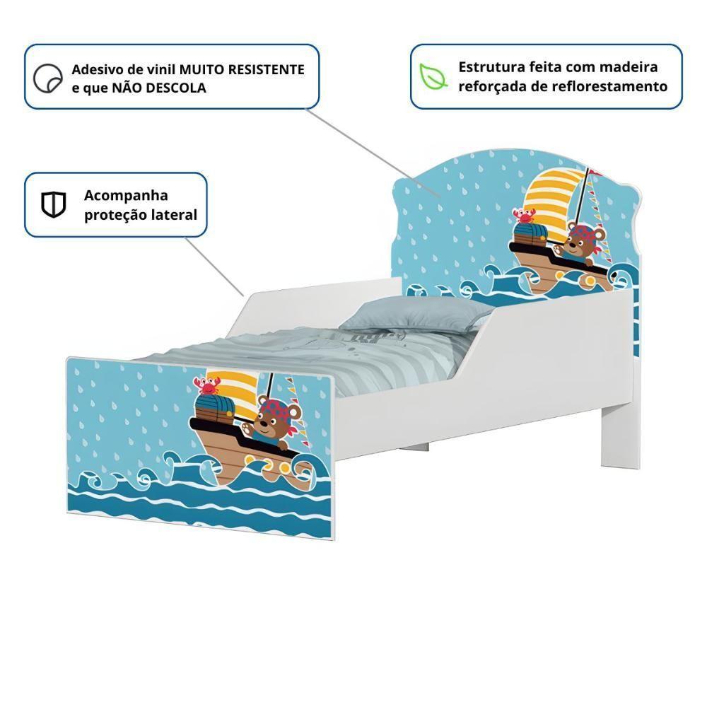 Cama Infantil Tick Ursinhos Pirata Com Colchão - 2