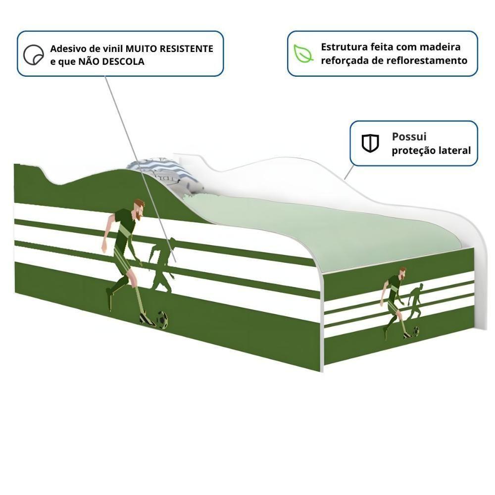 Cama Carro Solteiro Joy Jogador De Futebol Solteiro Com Colchão - 2
