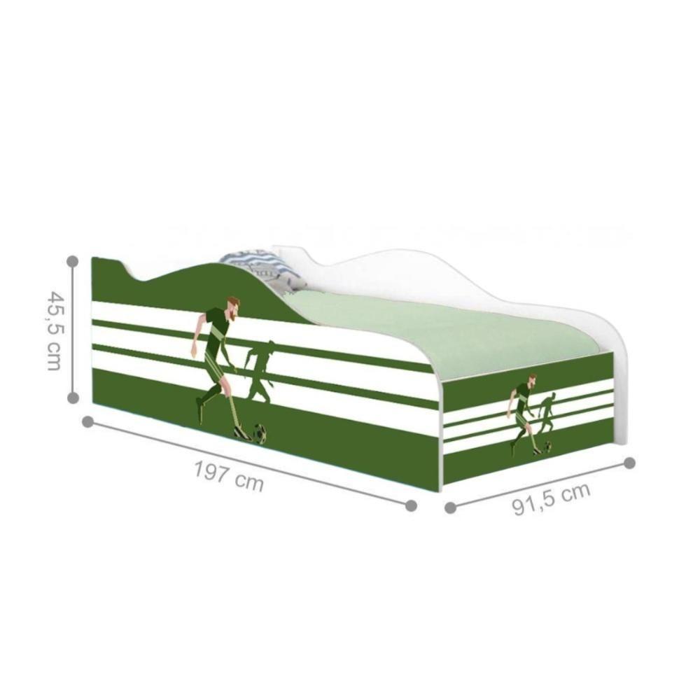Cama Carro Solteiro Joy Jogador De Futebol Solteiro Com Colchão - 3