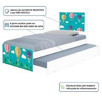 Bi Cama Juvenil Zap Com Cabeceira Balões No Céu - 3