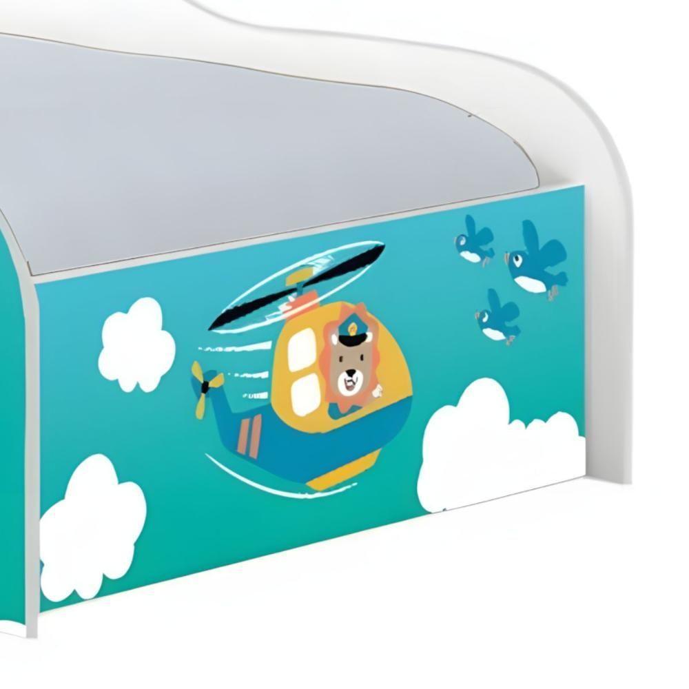 Cama Carro Solteiro Joy Patrulha Animal Solteiro Com Colchão - 5