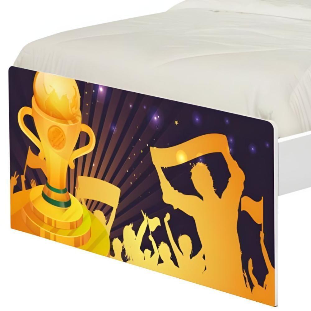 Cama Juvenil Zap Com Cabeceira Futebol Troféu - 4
