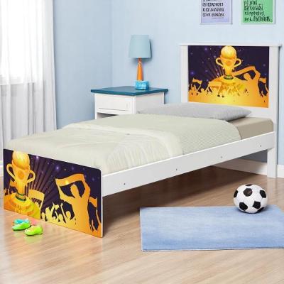 Cama Juvenil Zap Com Cabeceira Futebol Troféu