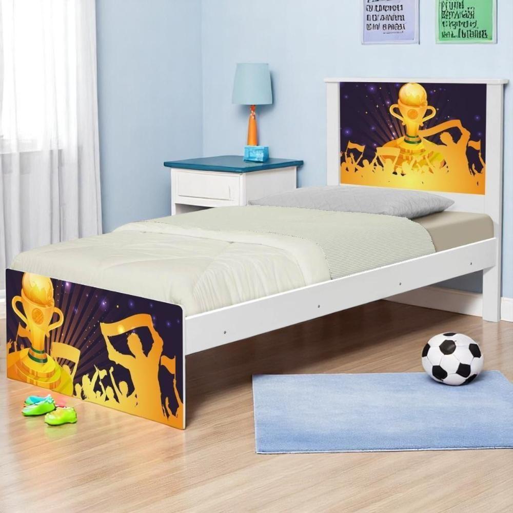 Cama Juvenil Zap Futebol Troféu Com Colchão - 1