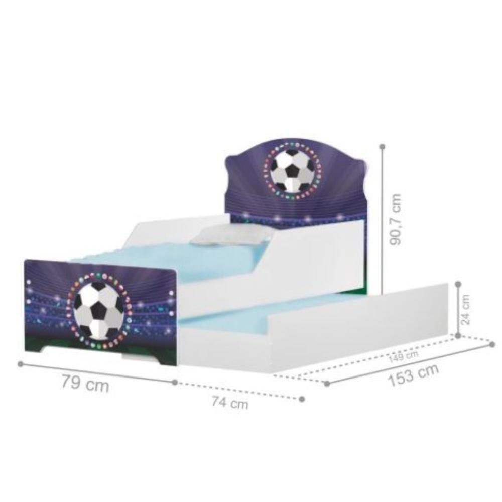 Bicama Mini Snap Futebol Bandeiras Com Colchões - 3