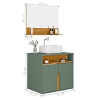 Kit Banheiro Erlang Pistache Naturalle - 2