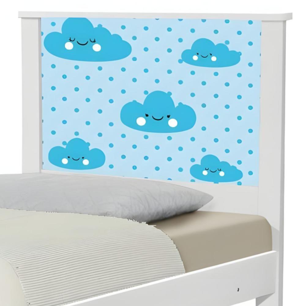 Cama Juvenil Zap Com Cabeceira Nuvem Menino - 5