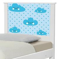 Cama Juvenil Zap Com Cabeceira Nuvem Menino - 5