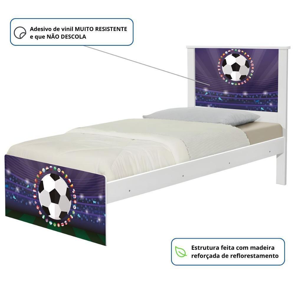 Cama Juvenil Zap Futebol Estádio Com Colchão - 2