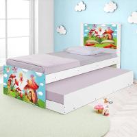 Bi Cama Juvenil Zap Com Cabeceira Mundo Das Fadinhas - 1