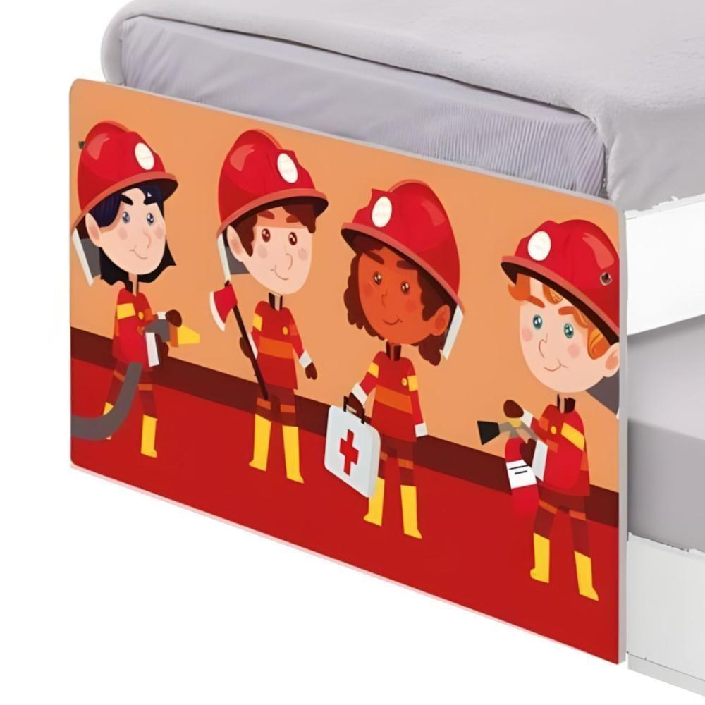 Bi Cama Juvenil Zap Com Cabeceira Tropa De Bombeiros - 4