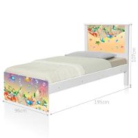 Cama Juvenil Zap Fundo Do Mar Feliz Com Colchão - 3