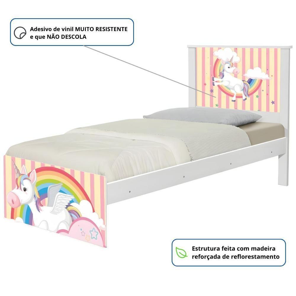 Bi Cama Juvenil Zap Unicórnio Meigo Com Colchões - 2