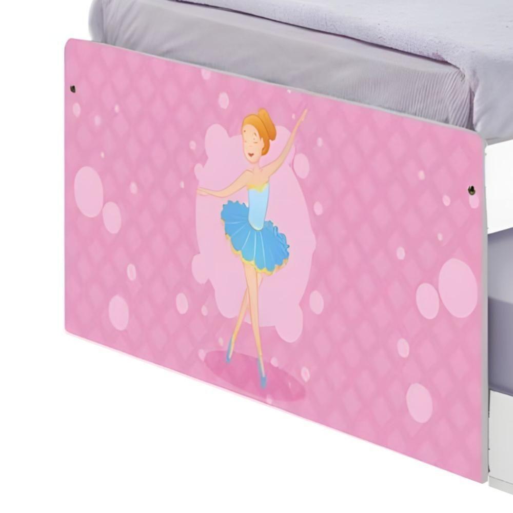 Bi Cama Juvenil Zap Com Cabeceira Bailarina Clássica - 4