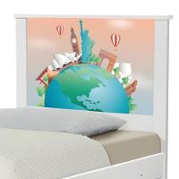 Cama Juvenil Zap Volta Ao Mundo Com Colchão