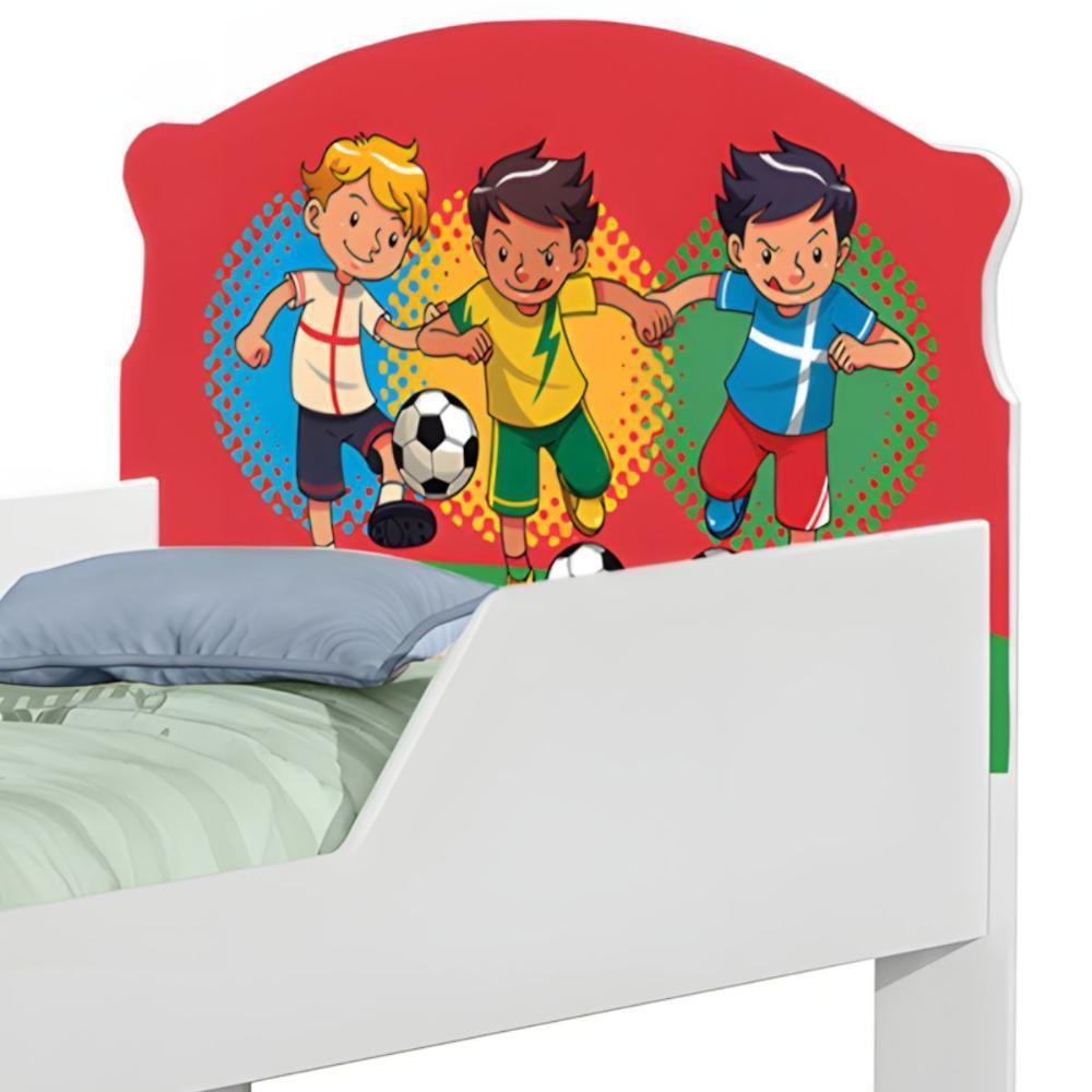 Cama Infantil Tick Futebol Meninos Com Colchão - 4