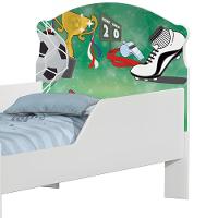 Cama Infantil Tick Partida De Futebol Com Colchão