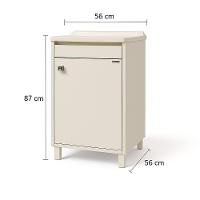 Gabinete De Mdf Com Tanque Astra 40 Litros Branco - 3