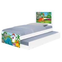 Bi Cama Juvenil Zap Com Cabeceira Dinossauros No Lago - 1