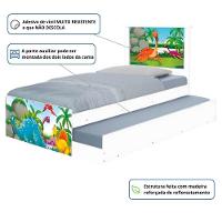 Bi Cama Juvenil Zap Com Cabeceira Dinossauros No Lago - 3