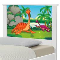 Bi Cama Juvenil Zap Com Cabeceira Dinossauros No Lago - 5