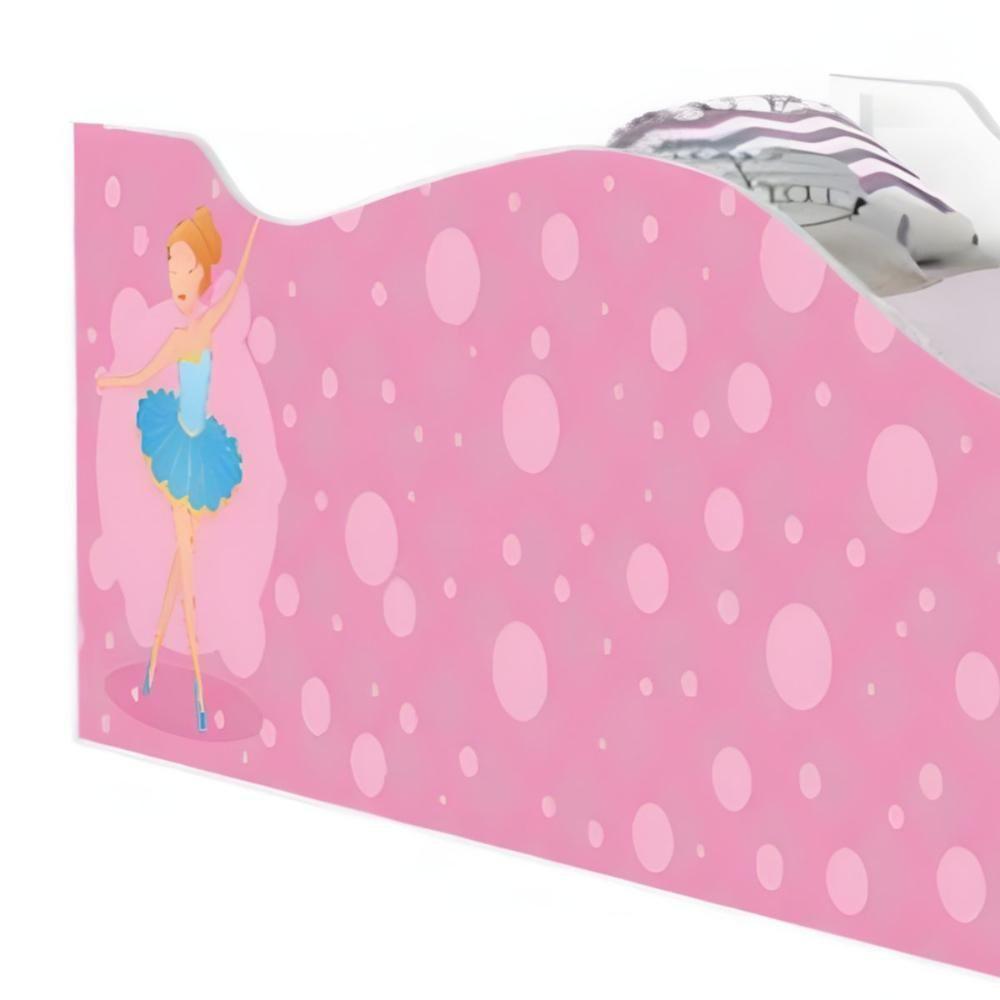 Cama Carro Solteiro Joy Bailarina Solteiro Com Colchão - 4