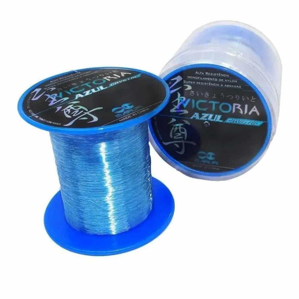 Linha De Pesca Monofilamento Victoria Azul Tamanho 0,47mm - 3