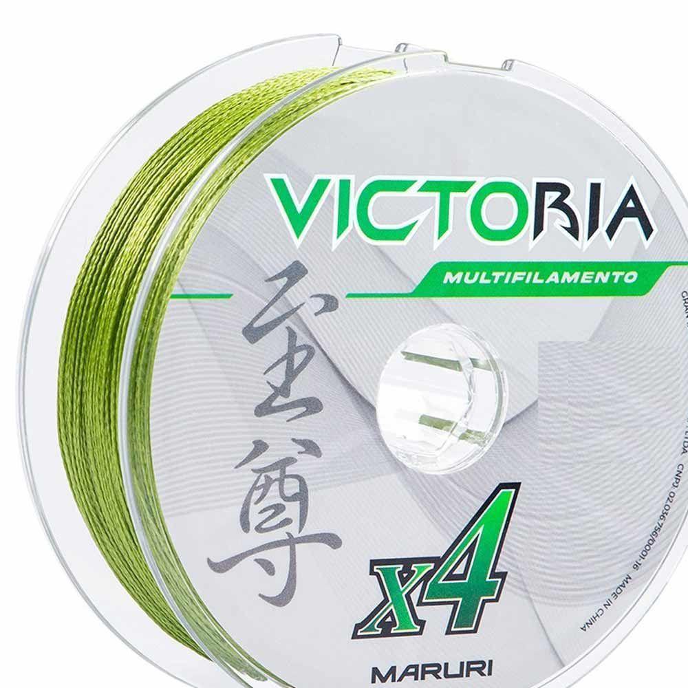 Linha De Pesca Multifilamento 4 Fios Victoria Verde 100m Tamanho 0,20mm - 3