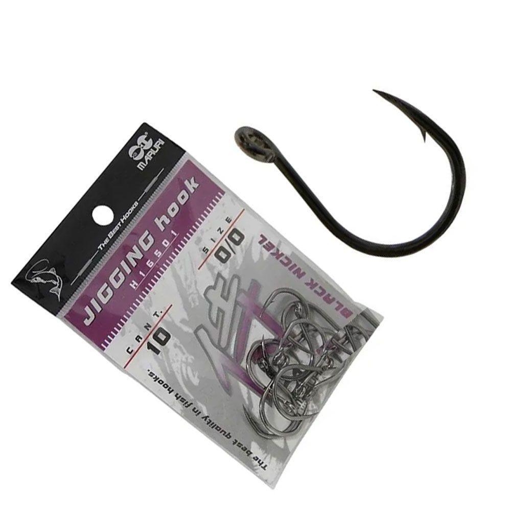 Anzol Maruri Jigging Hook Black Preto Tamanho N1/0 - 3