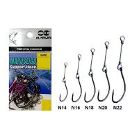 Anzol Encastoado Maruseigo Black Preto C/10 - Maruri Tamanho 22 - 2