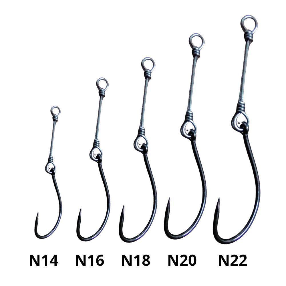 Anzol Encastoado Maruseigo Black Preto C/10 - Maruri Tamanho 18 - 3