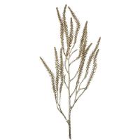 Jogo 2 Galhos Decorativo Natal Pinheiro Glitter Champanhe Luxo 43cm - Bela Flor - 5