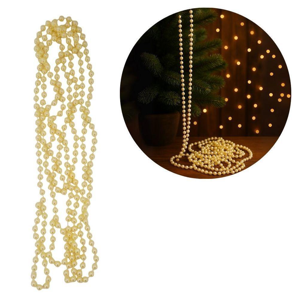 Corrente Perolada Decorativa Bolinhas Peroladas 8mm X 2,7 Metros - Magizi - 1