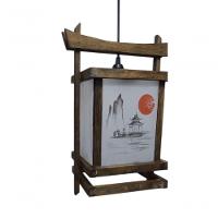 Lustre Luminária De Teto Japonês Oriental Sala Restaurante Artesanal Decoração Hotel Pousada - 1