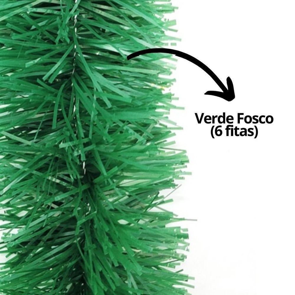 Festão De Natal Verde Opaco Premium 9cm X 2 Metros - Master Christmas - 4