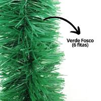 Festão De Natal Verde Opaco Premium 9cm X 2 Metros - Master Christmas - 4
