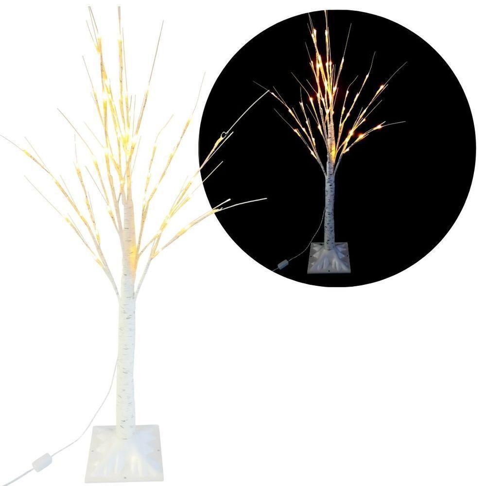 Árvore Vidoeira Iluminada 1 Metro 48 Leds Branco Quente Fixo 127v Base Reforçada - 4