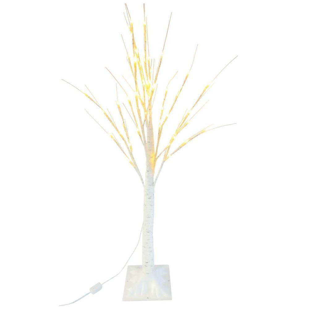 Árvore Vidoeira Iluminada 1 Metro 48 Leds Branco Quente Fixo 127v Base Reforçada - 7