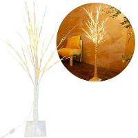 Árvore Vidoeira Iluminada 1 Metro 48 Leds Branco Quente Fixo 127v Base Reforçada - 1