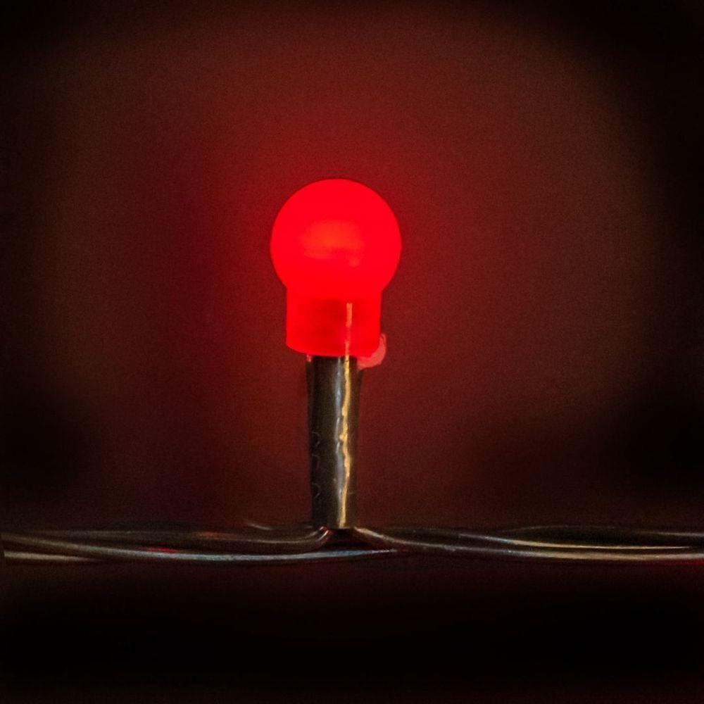 Pisca Sequencial Cerejinha Natal Led Vermelho 100 Lâmpadas 127v 8 Funções - 6