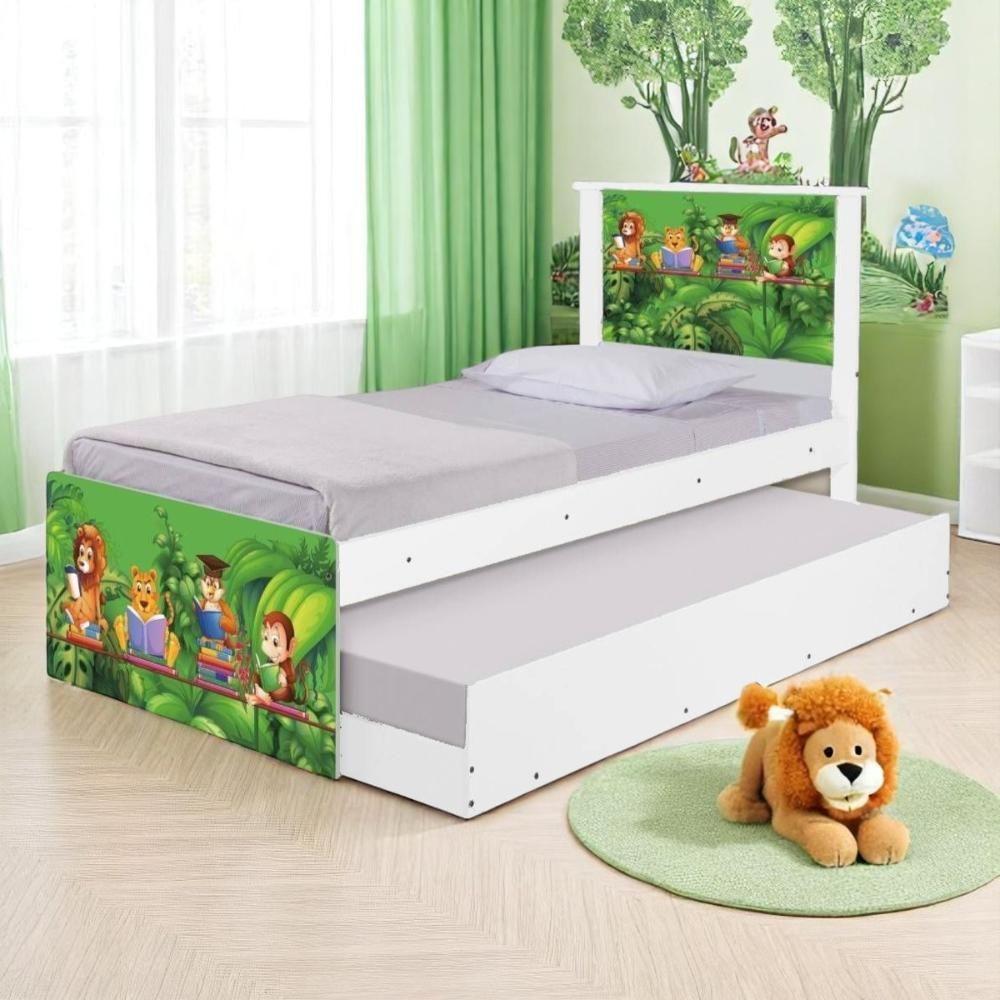 Bi Cama Juvenil Zap Com Cabeceira Safari - 1