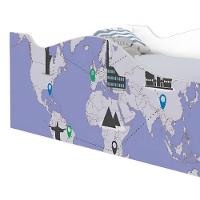 Mini Cama Joy Mapa De Viagens Com Colchão